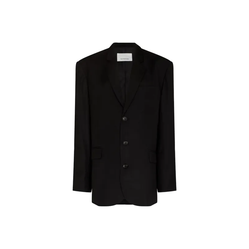 THE FRANKIE SHOP Bea Single breasted Oversize Blazer-0