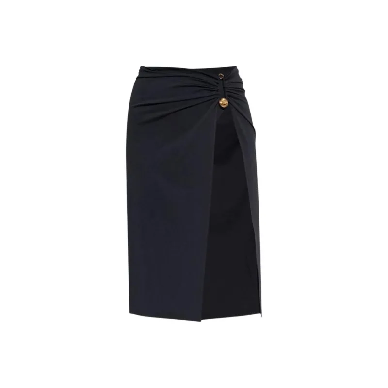 VERSACE Casual Long Skirt Women's Black-0