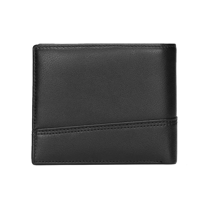 MEXICAN Cow Leather Card Holder, Wallet Men's Black-4