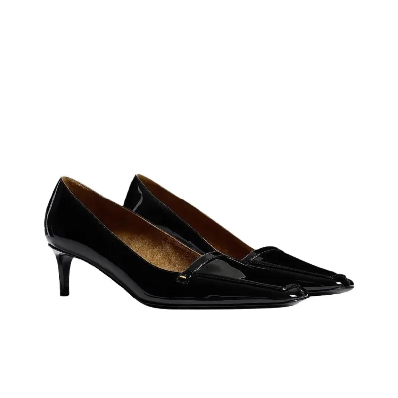 KHAITE Celia Slim Heel High Heels 5cm Women's Black-2