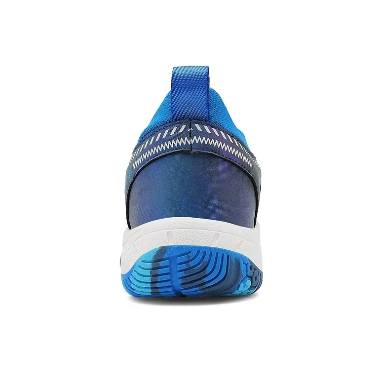 Binary Shock Absorbers With Slip Resistant And Abrasion Resistant Properties Low Top Badminton Shoes Unisex Blue-3