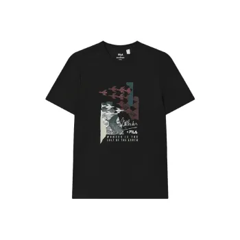 FILA x M.C.ESCHER SS25 T Shirt Men's Jet Black