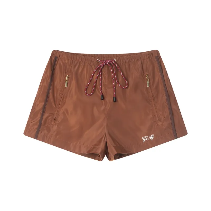 Y Y2NG Sports Shorts Women's Brown-0