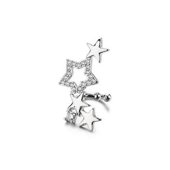May10th S925 Silver Stud Clip On Earrings Unisex