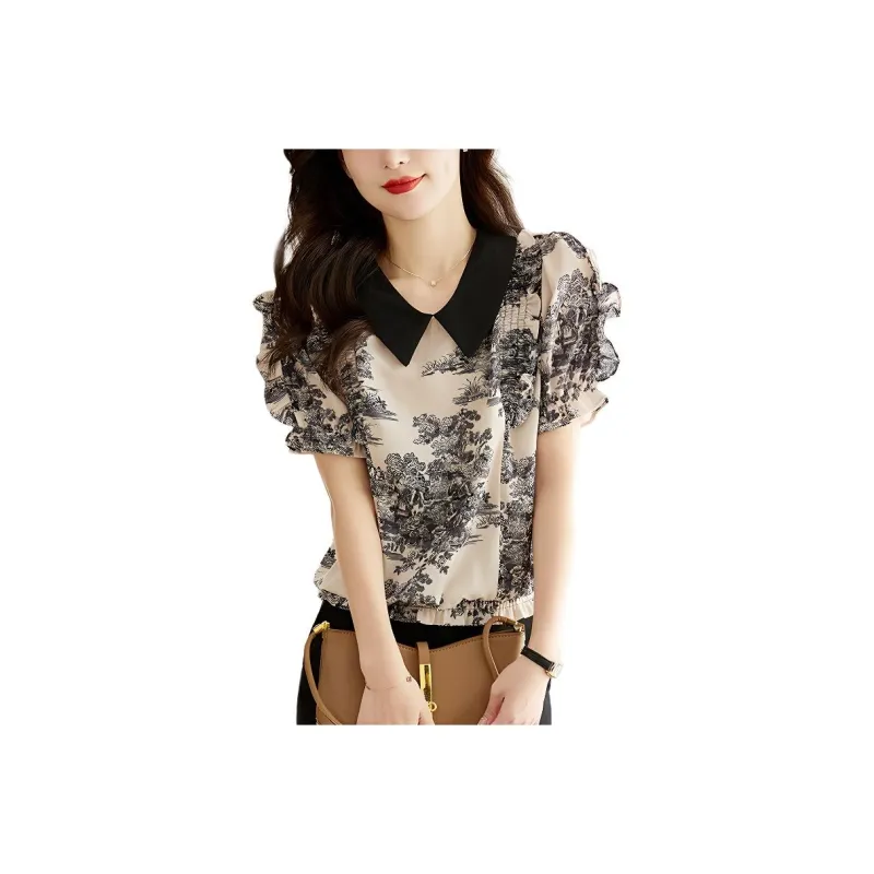 Flowers in water Shirts Women's Image Color-0