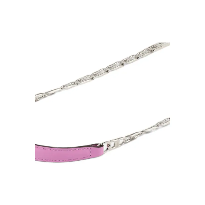 Delvau Calfskin Bag Strap Unisex Orchid Pink-2