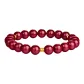 Golden Thread Cinnabar Beaded Bracelet