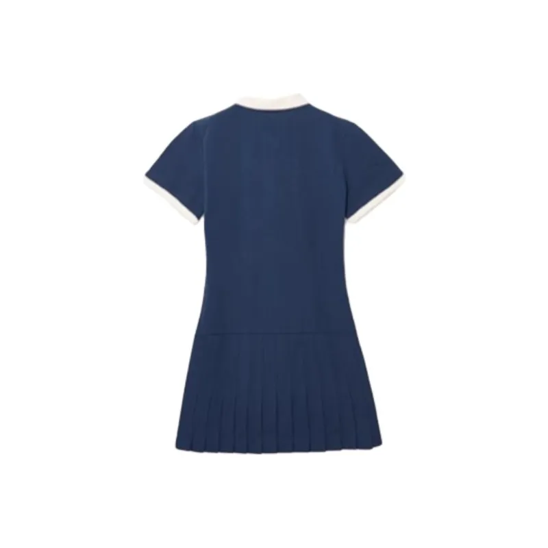 New Era Short Sleeved Dresses Women's Navy Blue-1