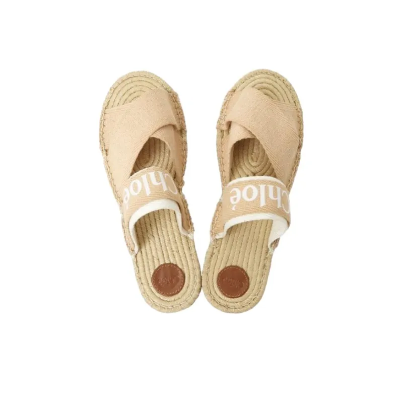 Chloe Abrasion Resistant Slide Slippers Women's Beige-3