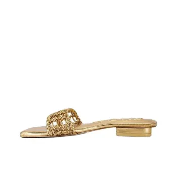 CULT GAIA Slide Slippers Women's Gold