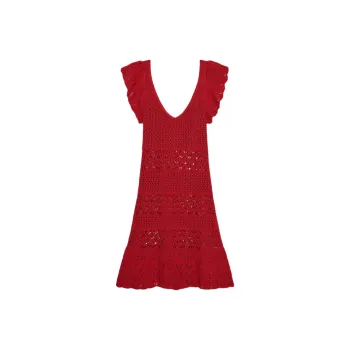 ZARA Sleeveless Dresses Women's Red