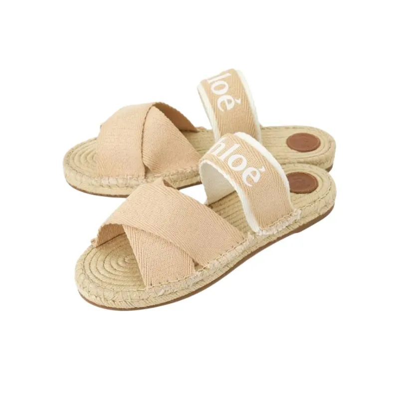 Chloe Abrasion Resistant Slide Slippers Women's Beige-2