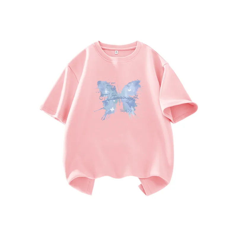 Cotton Drop Shoulder Sleeve T Shirt Women's-20