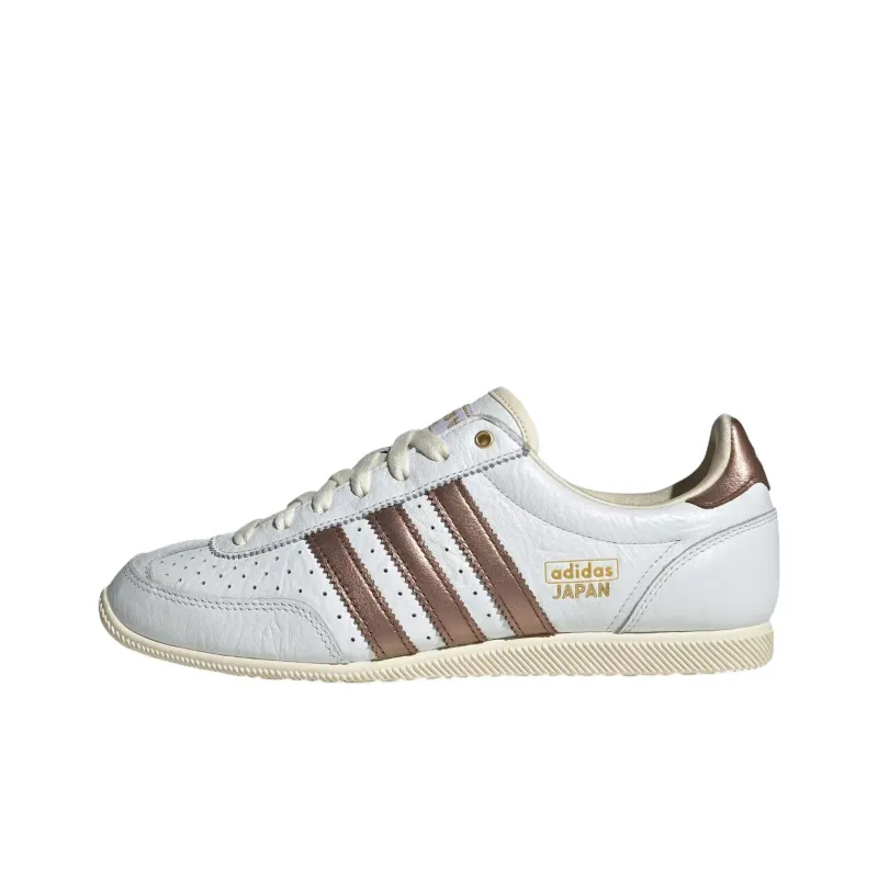 Adidas Originals JAPAN Abrasion Resistant Low Top Casual Shoes Women's White Brown-0
