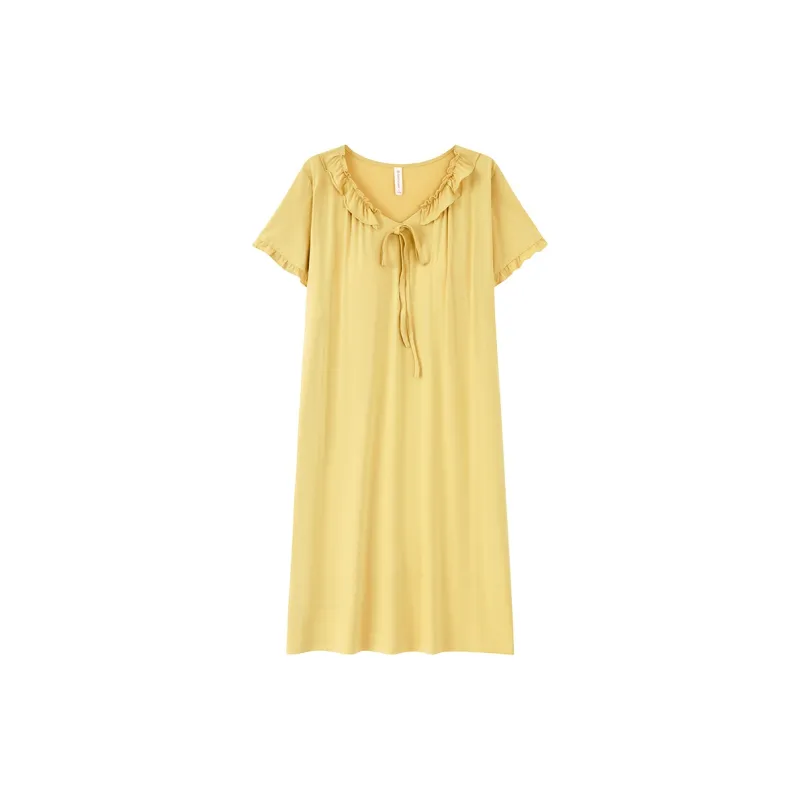 Pretty Lady Nightgown Women's Yellow-0