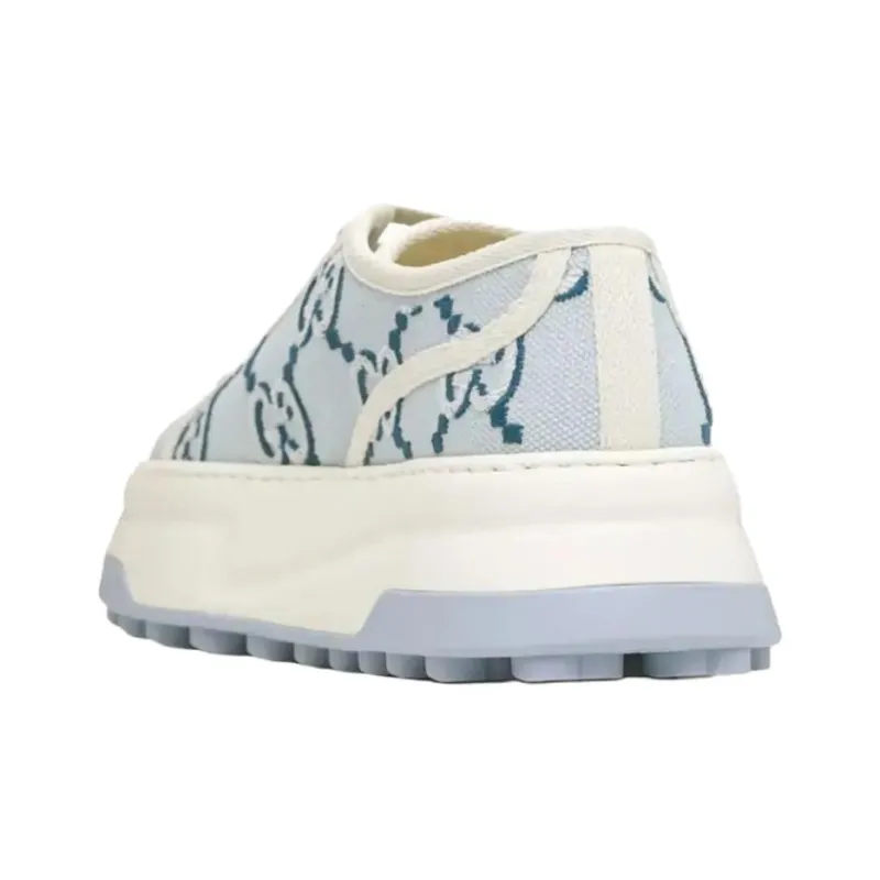 GUCCI Tennis 1977 Low Top Casual Shoes Women's Blue-3
