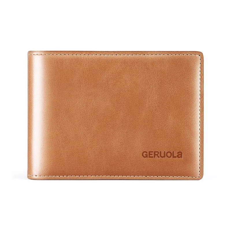 Gorora Top Grain Cow Leather Driver's License Leather Pouch, Card Holder Unisex Khaki/Black/Coffee-9