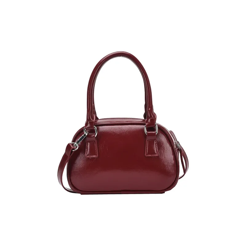 BAODIDAISHU PU Bowling Bag, Shoulder Bag, Handbag Regular Women's Brown/Black/Burgundy/Coffee-12