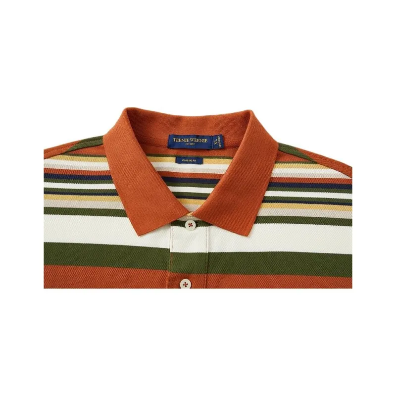Teenie Weenie Men Evergreen Series Polo Shirt Unisex Orange-2