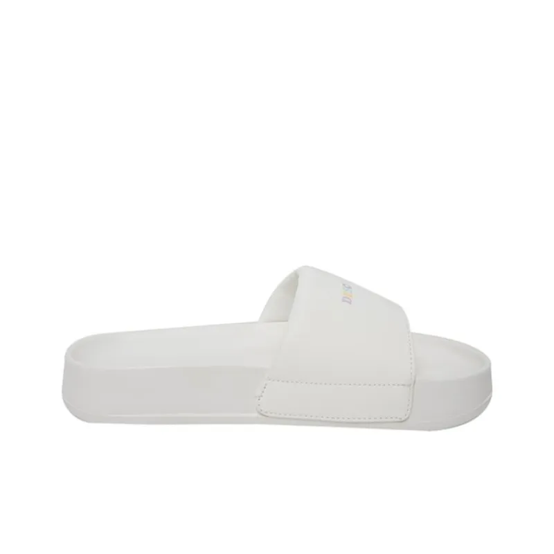 DESCENTE Icing Nars Slip Resistant Slide Slippers Unisex White-1