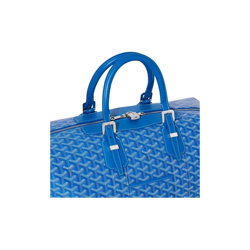 GOYARD Bowling Canvas Travel Bag Unisex Blue-2