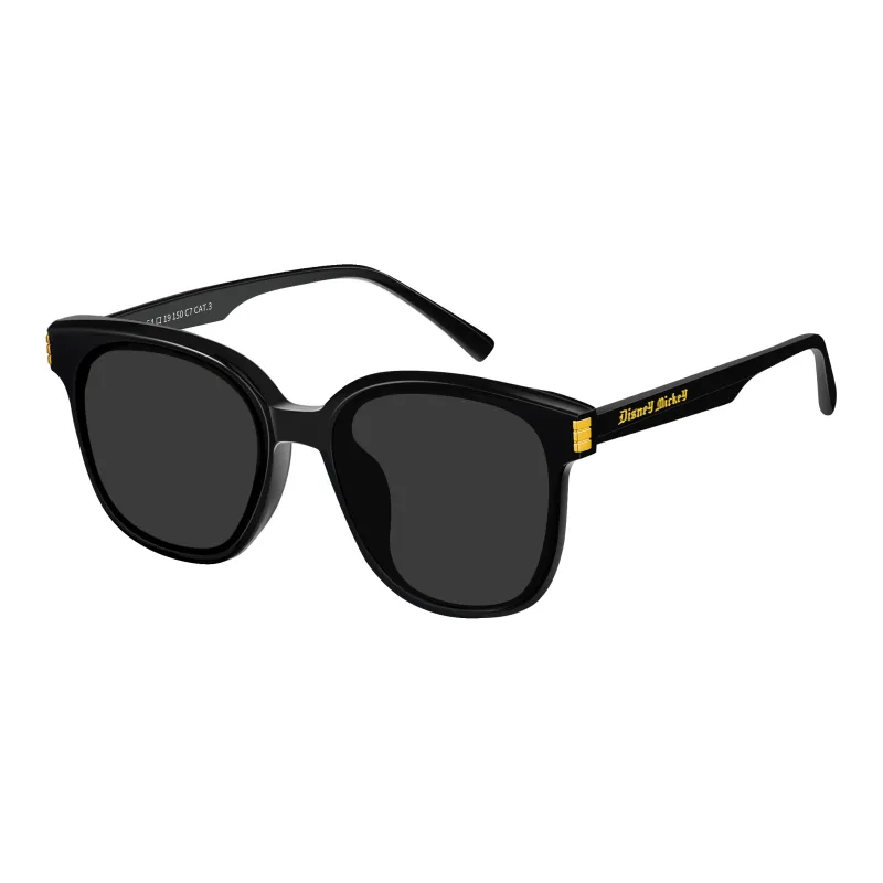 Disney Plate Frame Square Sunglasses Unisex Black-0