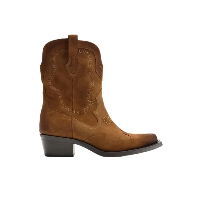 ZARA Ankle Boots Men Brown-1