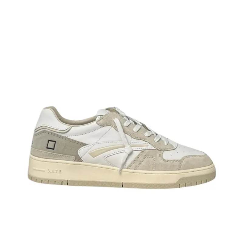 D.A.T.E Low Top Skateboard Shoes Men's White-1