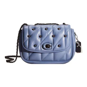 COACH Madison Leather Pillow Bag Crossbody Bag Shoulder Bag Women's Blue
