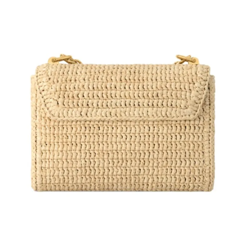 LOUIS VUITTON Raffia Handbag, Shoulder Bag Trumpets Women's Beige-2