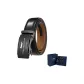 Black Lens/Gunmetal Buckle+95 Pattern, Black Strap (Dark Blue Box)