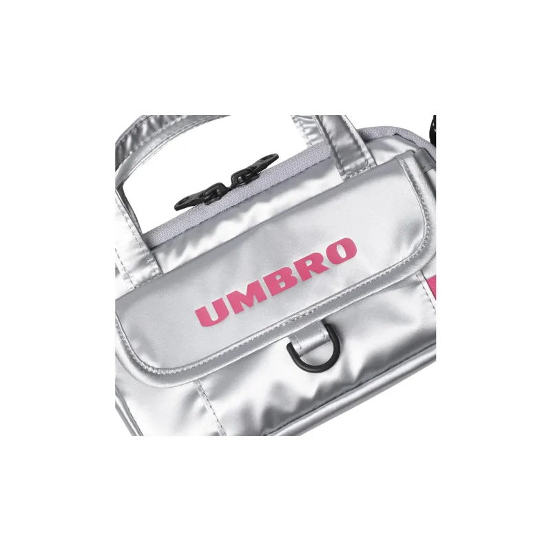 Umbro Polyurethane One Shoulder Handbag Extra Mini Unisex Silver-5