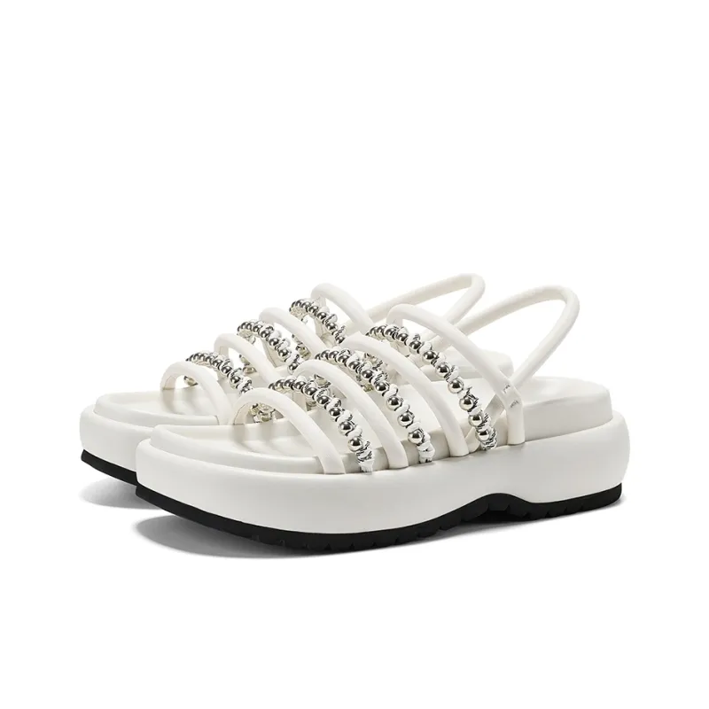 GG CC Urban Chic Style Platform Sandal Women's-6
