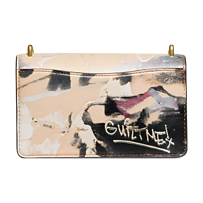 COACH MINT+SERF Collaboration Bandit Cow Leather Crossbody Bag, Shoulder Bag Trumpets Women's Brown-2
