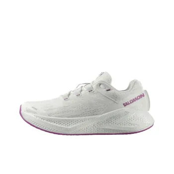 SALOMON Aero Glide Breathable Low Top Running Shoes Men's White Purple