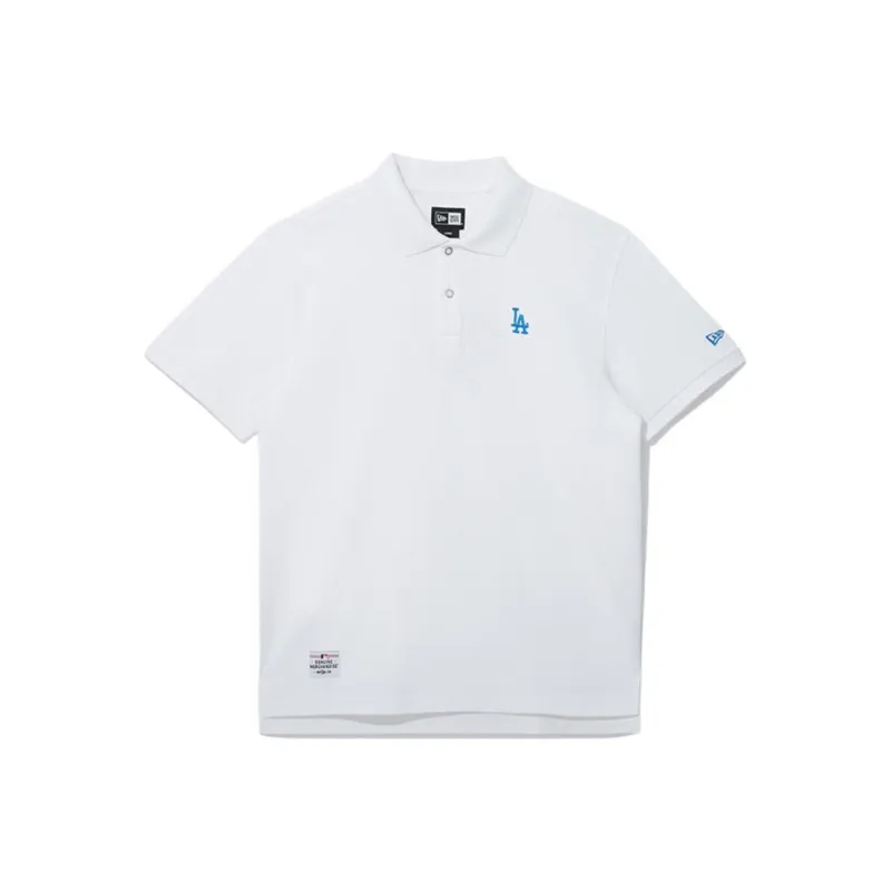 New Era Polo Shirts Unisex White-0