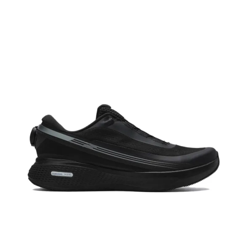 FILA BOA Anti Slip Wear Resistant Low Top Running Shoes Men's Black-1