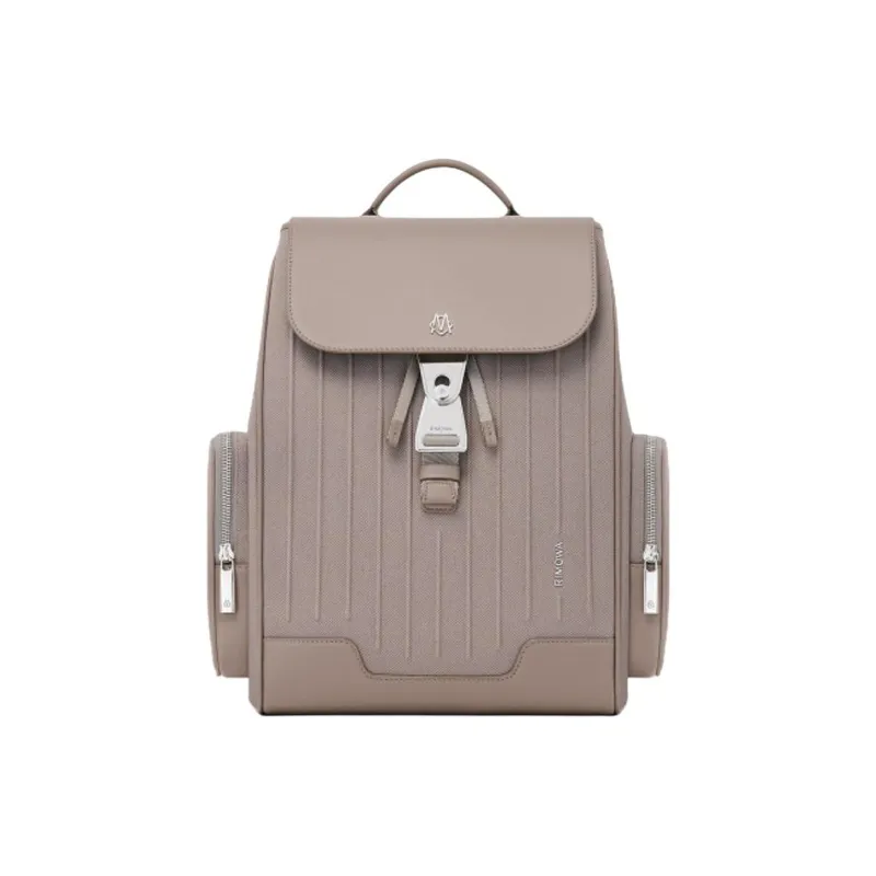 RIMOWA Never Still Canvas With Leather Backpack Trumpets Unisex Taupe-0