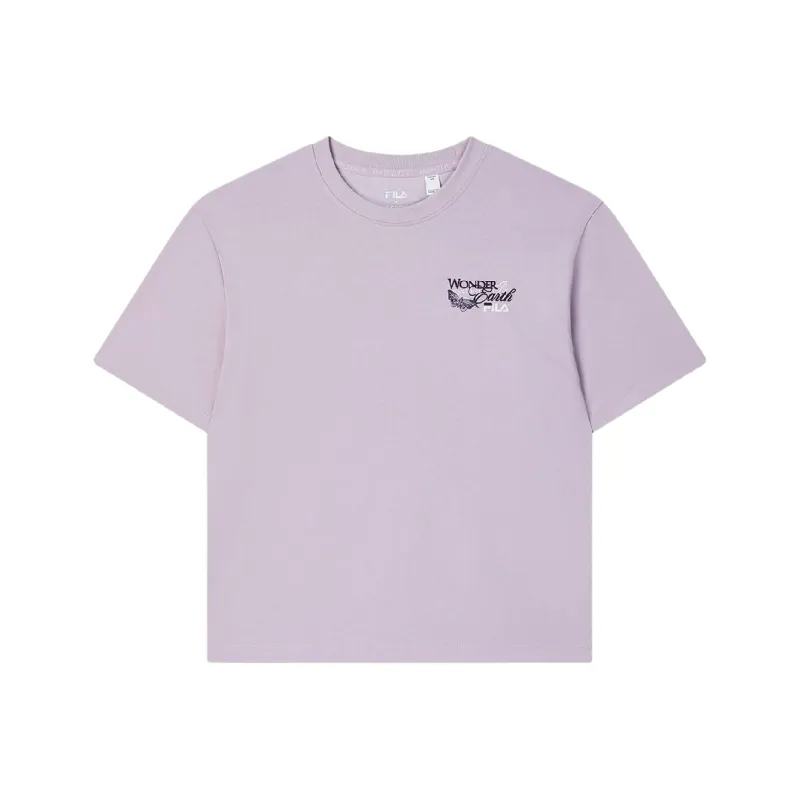 FILA x M.C.ESCHER SS25 T Shirt Women's Bright Purple Pink-0