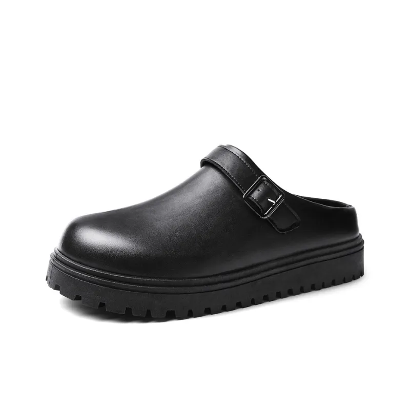 ROBINHOOD Odor Resistant Abrasion Resistant Slip Resistant Antibacterial Closed Toe Slippers Men's Black Box Included-2