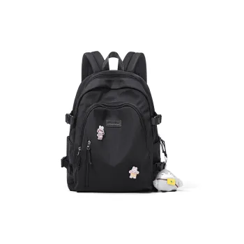 CinvaiKrose Fabric Outdoor Short Trip Backpack Travel Bag Women's Pink/Ecru/Black/Blue