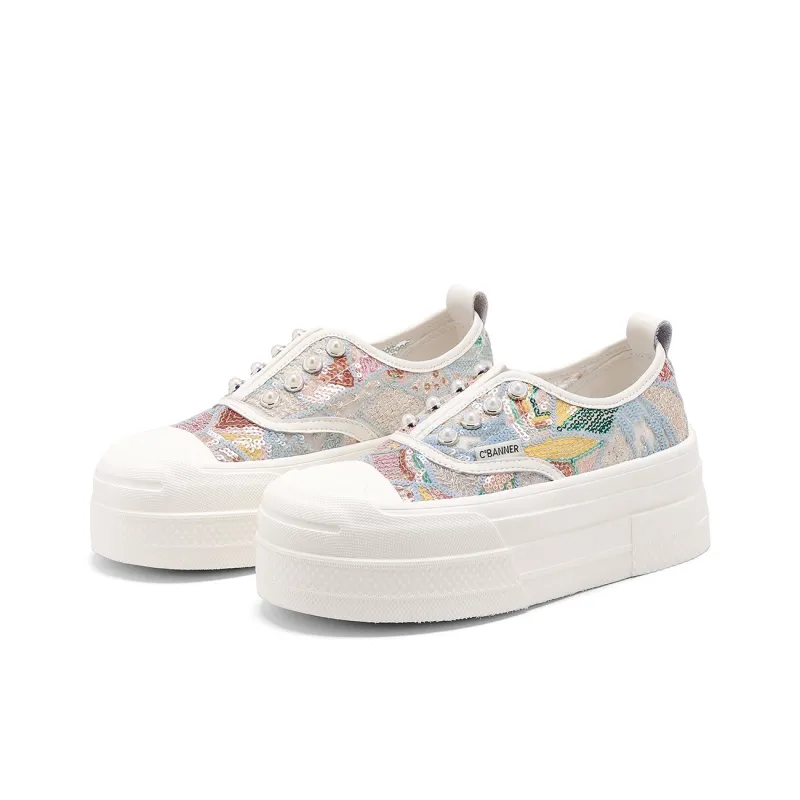 C°BANNER Low Top Skateboard Shoes Women's-8