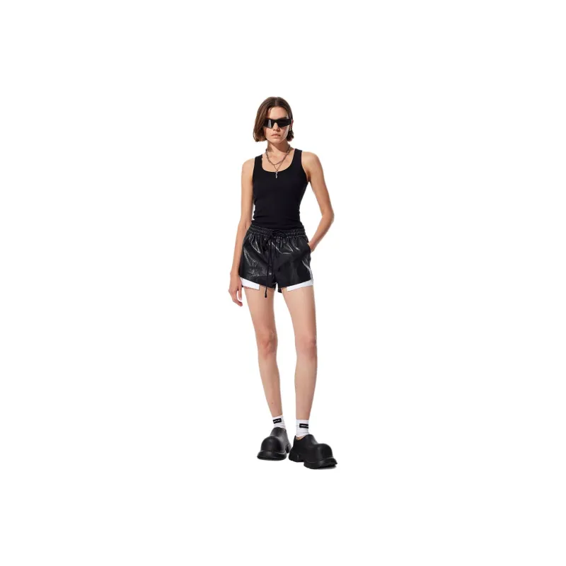 MEFUR Casual Shorts Women's Black-0