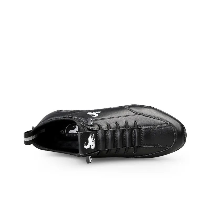 BECK Men's Casual Shoes Men Low Top Black/White-3