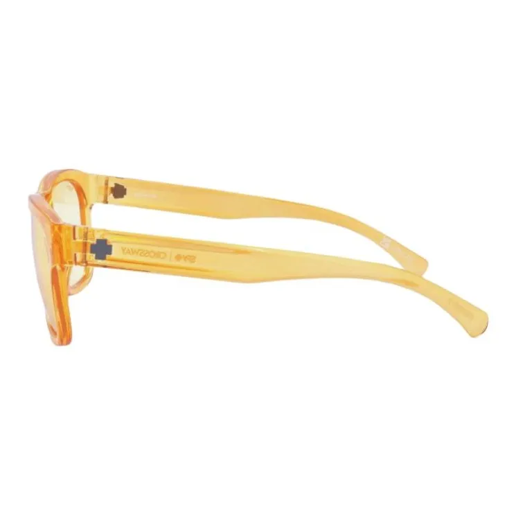 SPY Plastic Square Sunglasses Men's Orange-2