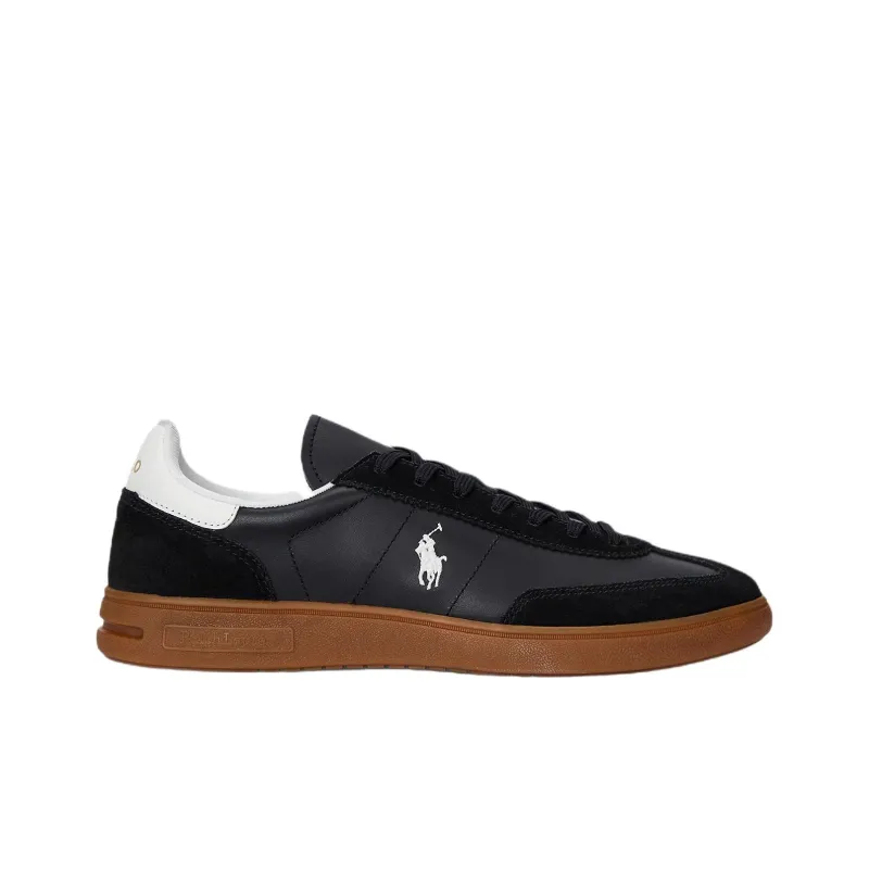Polo Ralph Lauren Bedford Low Top Skateboard Shoes Unisex Black-1