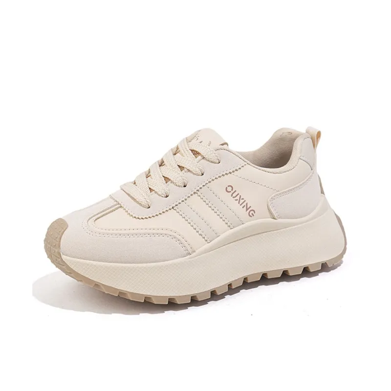 Gai Renpu Slip Resistant, Abrasion Resistant, Breathable Low Top Chunky Sneakers Women's-0