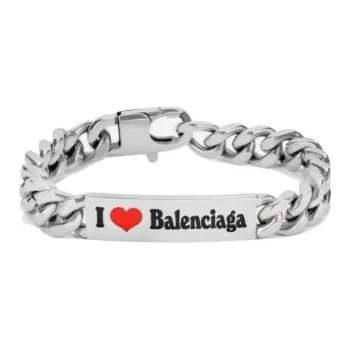 Balenciaga Brass Bracelets Women's Silver