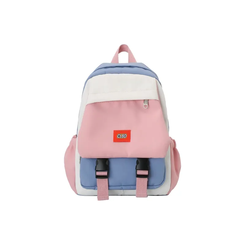 Wolfhorse Nylon Backpack Regular Unisex Pink With Blue/green With Orange/green With Black/black-0