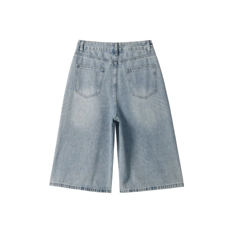 KEIRANDUN Denim Shorts Unisex-4